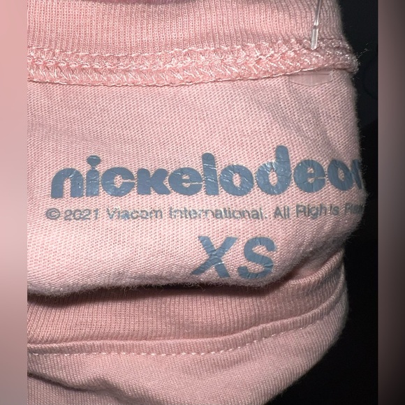 (READ) Rugrats Nickelodeon Graphic Tee Crop Top Pink/Multicolor Women’s Size XS - Picture 5 of 5